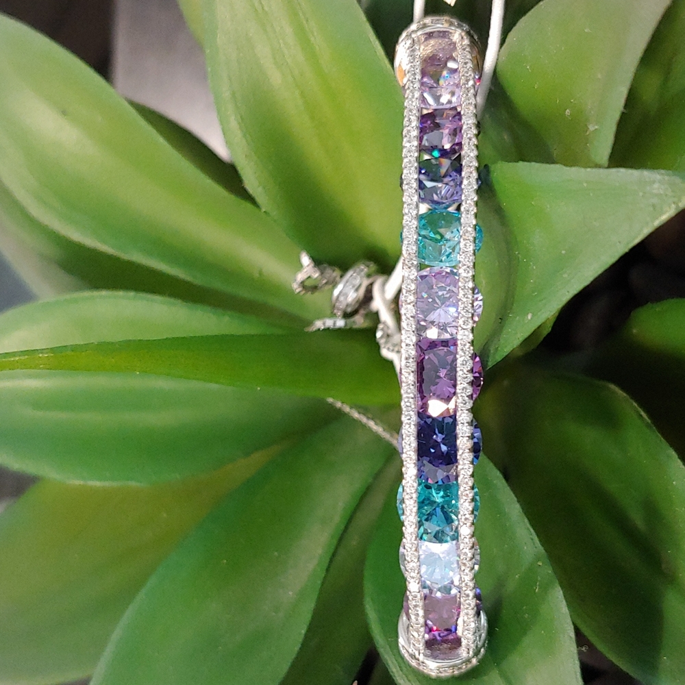 Cote d'Argent sterling gem bracelet